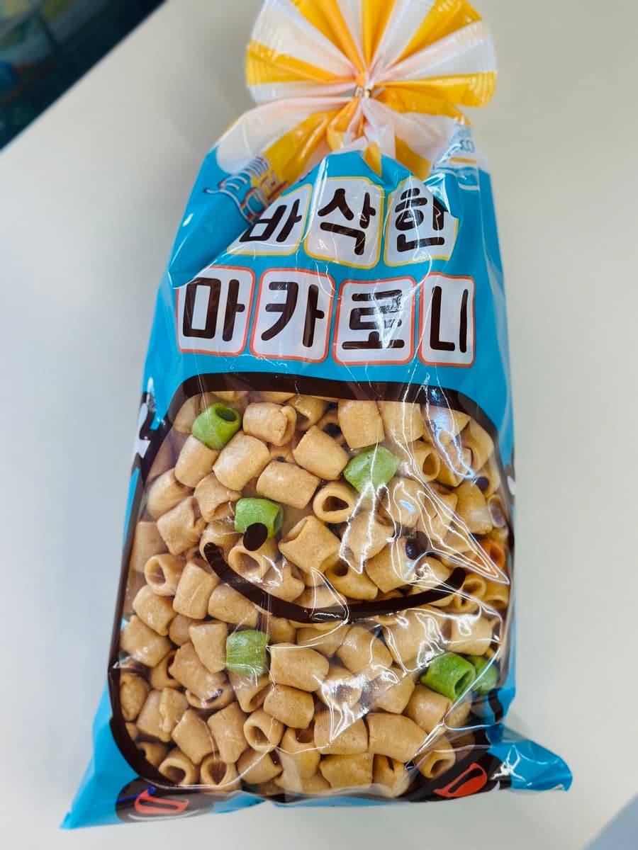 신상 '바삭한 마카로니' 출시 — 3,400원