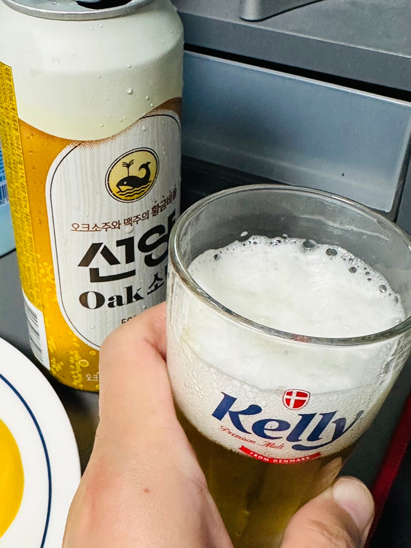 편의점 '선양 Oak 소맥' — 4,500원, 소주랑 맥주를 미리 섞어놨습니다