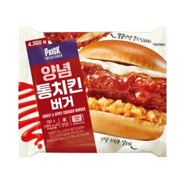 CU 신상 '양념 통치킨 버거' 출시 — 4,300원
