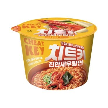 CU 신상 '치트키 진한 새우탕면' 출시 — 2,100원