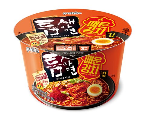 팔도 틈새라면 매운김치왕컵