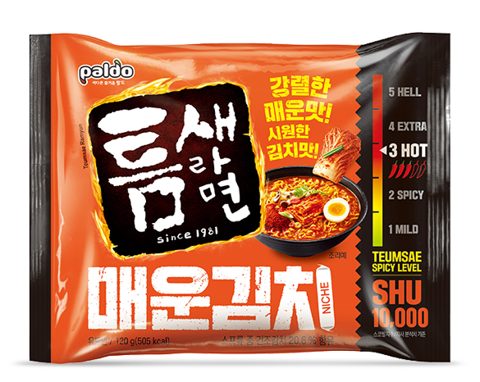 틈새라면 매운김치